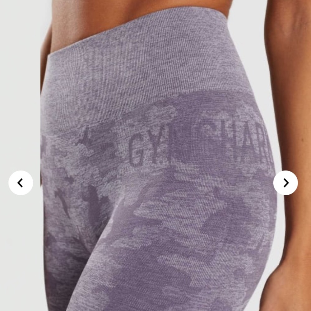 Gymshark purple camo leggings